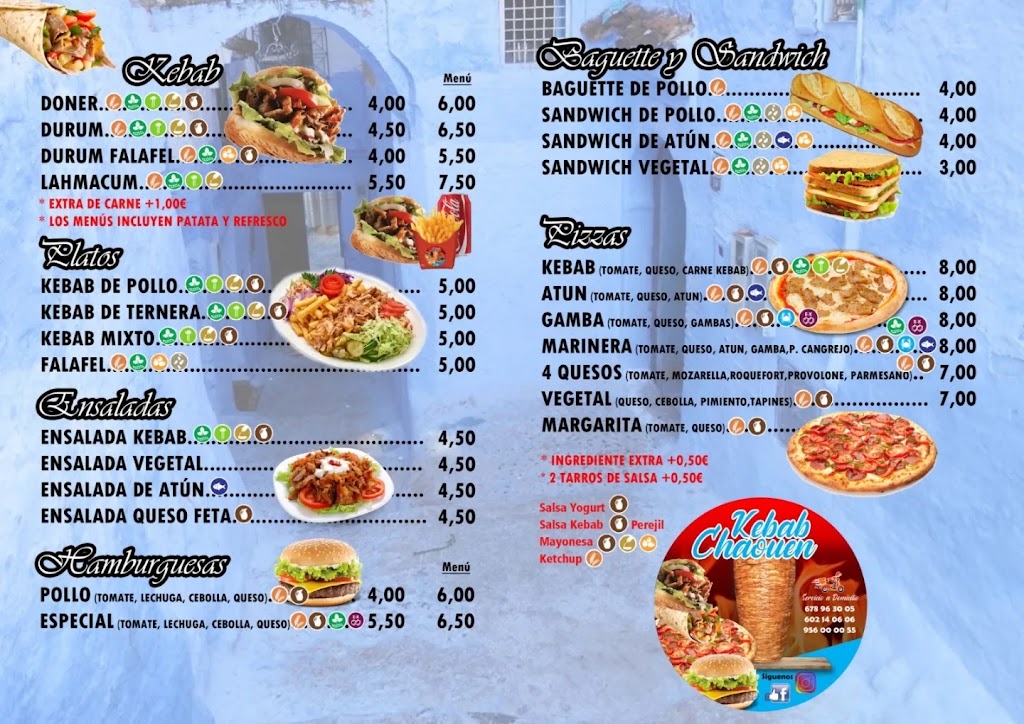 KEBAB CHAOUEN — Carta
