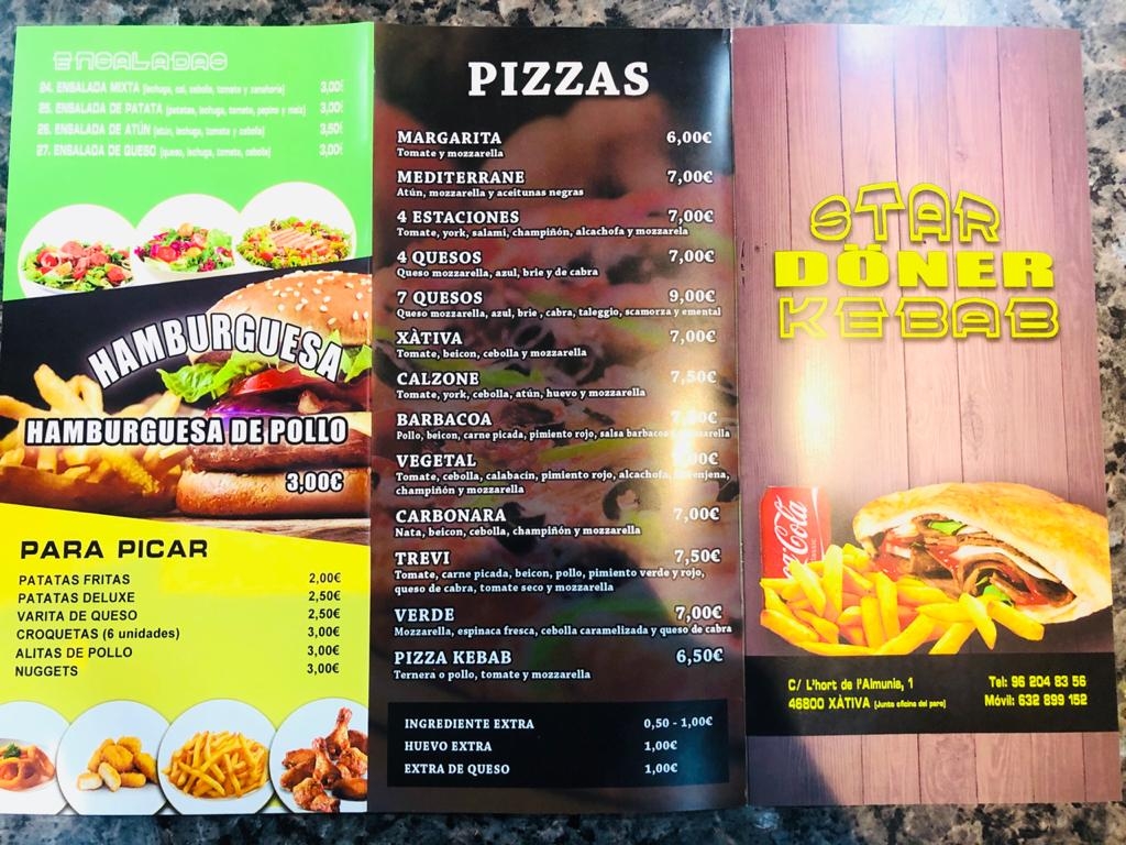 Star Doner Kebab Comida Para Llevar ada — Del propietario
