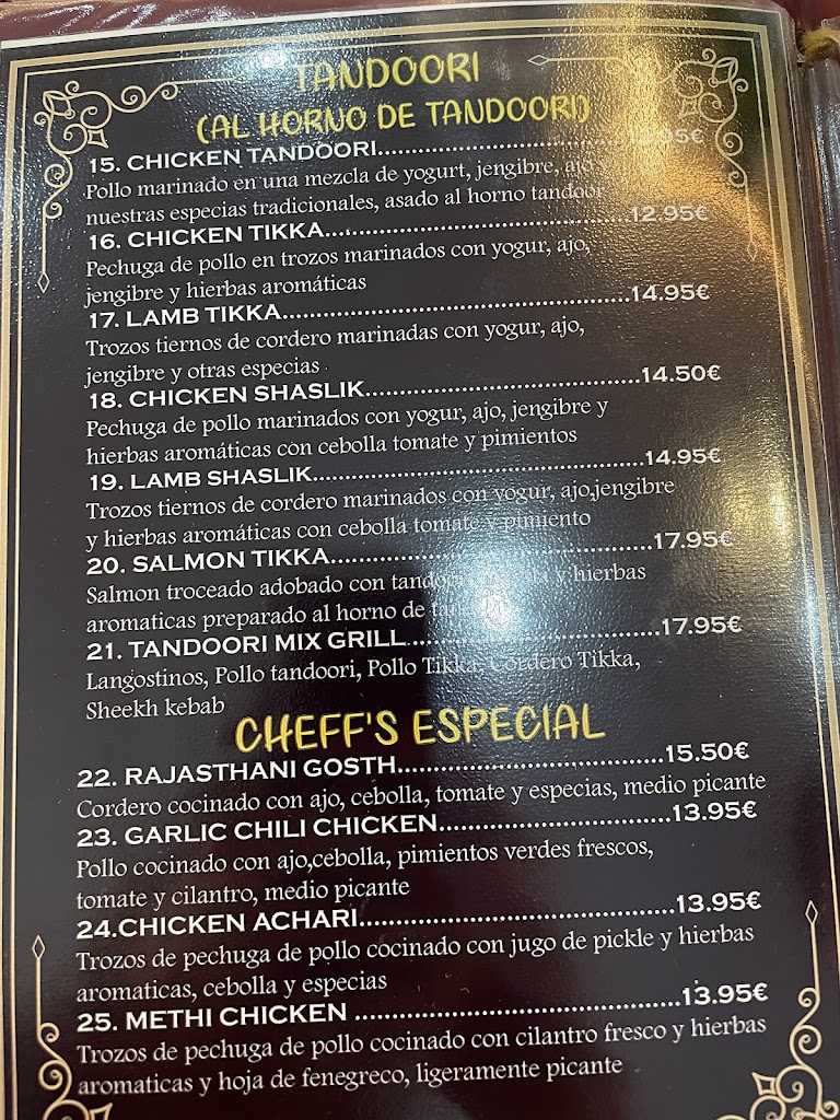 Daawat Indian — Carta