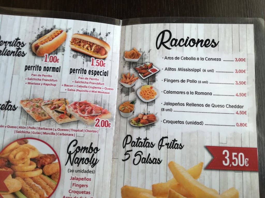 Cafe Copas Napoly — Carta