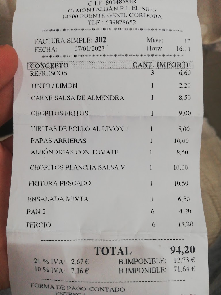 Cerveceria Hops — Carta