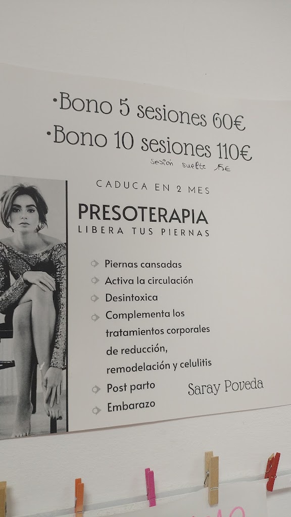 Centro de Estetica Saray Poveda — Carta