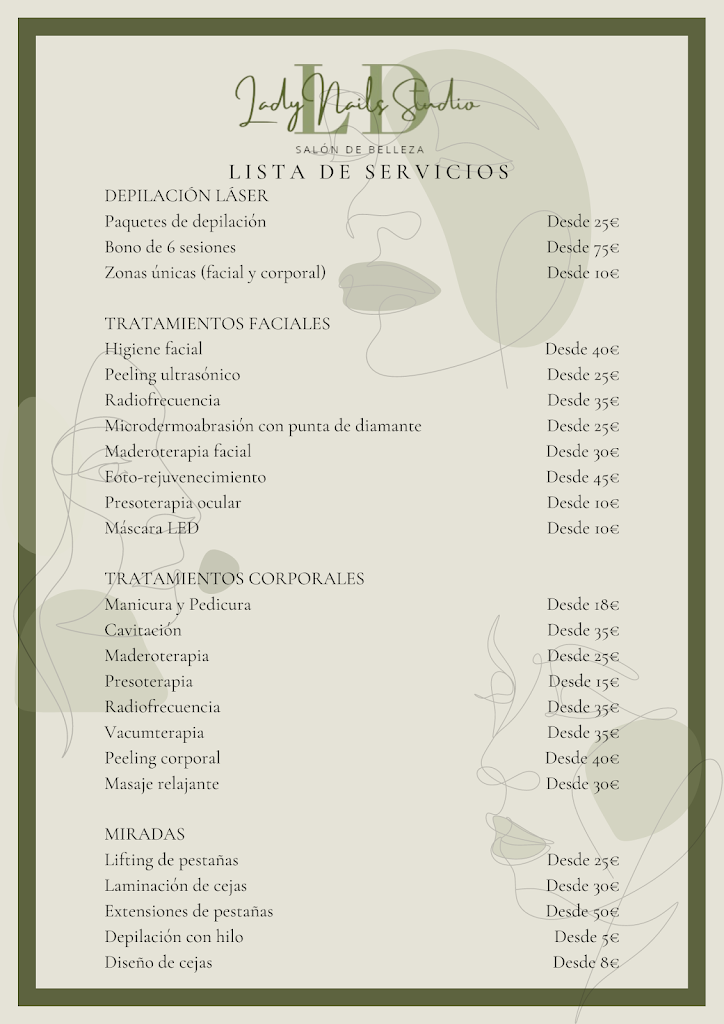 Lady Nails Studio — Carta