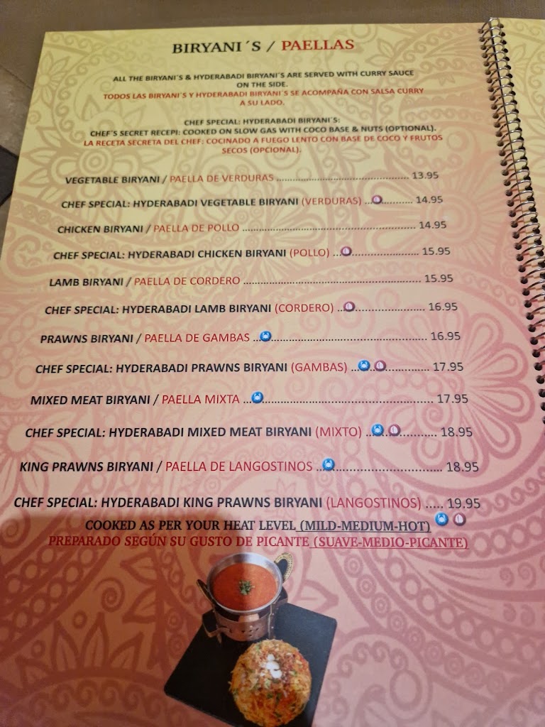 Harry's Restro - Cocina Hindu — Carta