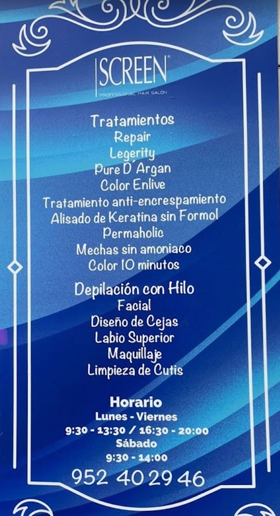 Peluqueria Inma Azuaga — Carta