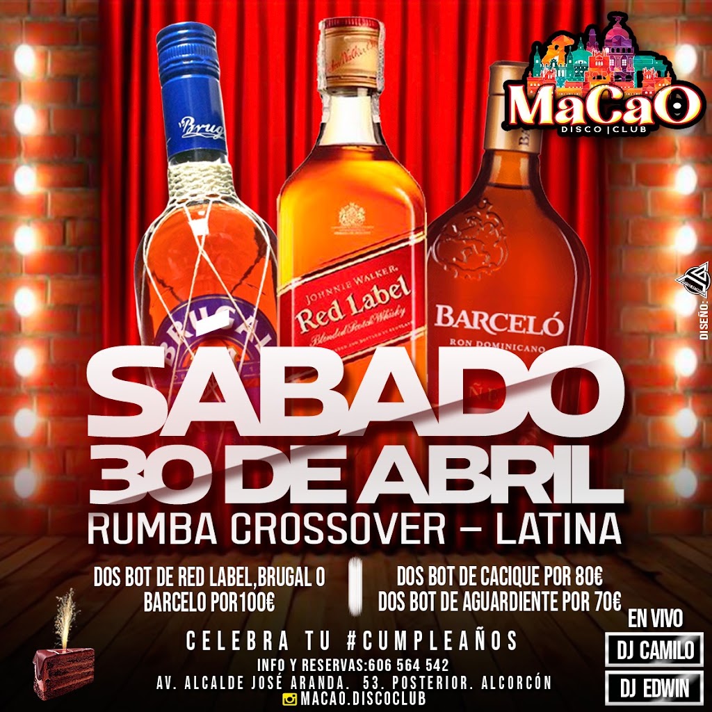 Macao disco club — Carta