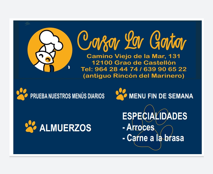 Bar Valverde — Carta