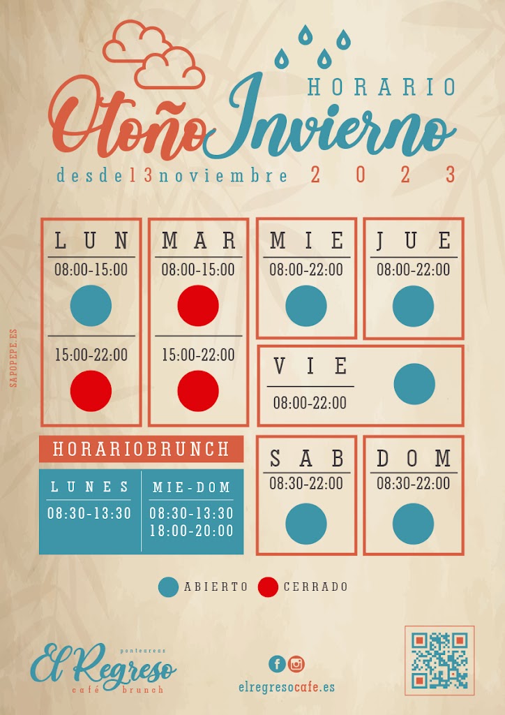 El Regreso Cafe Brunch — Carta