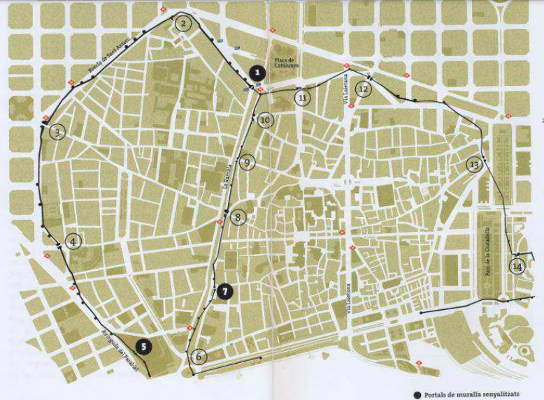 Portal de Sant Pau - Portal de Framenor - Guia Digital Barcelona Medieval - ECOT