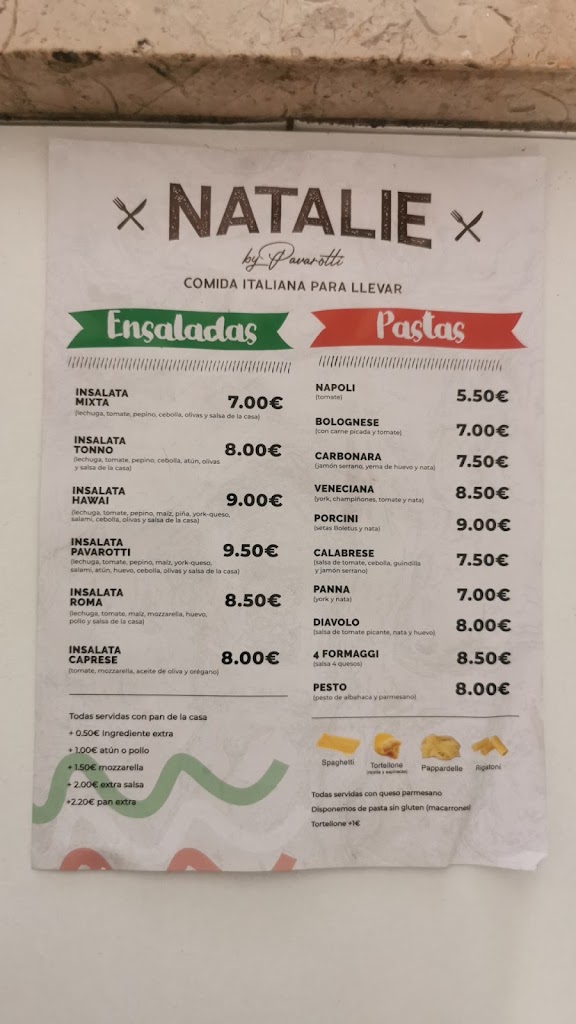 Natalie By Pavarotti — Carta