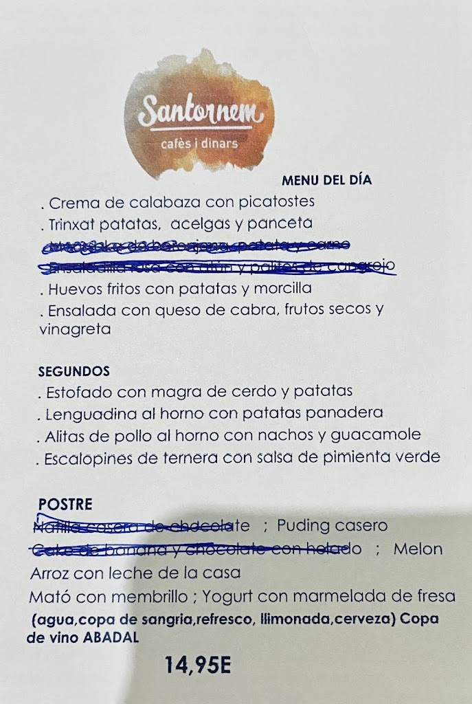 Santornem — Carta