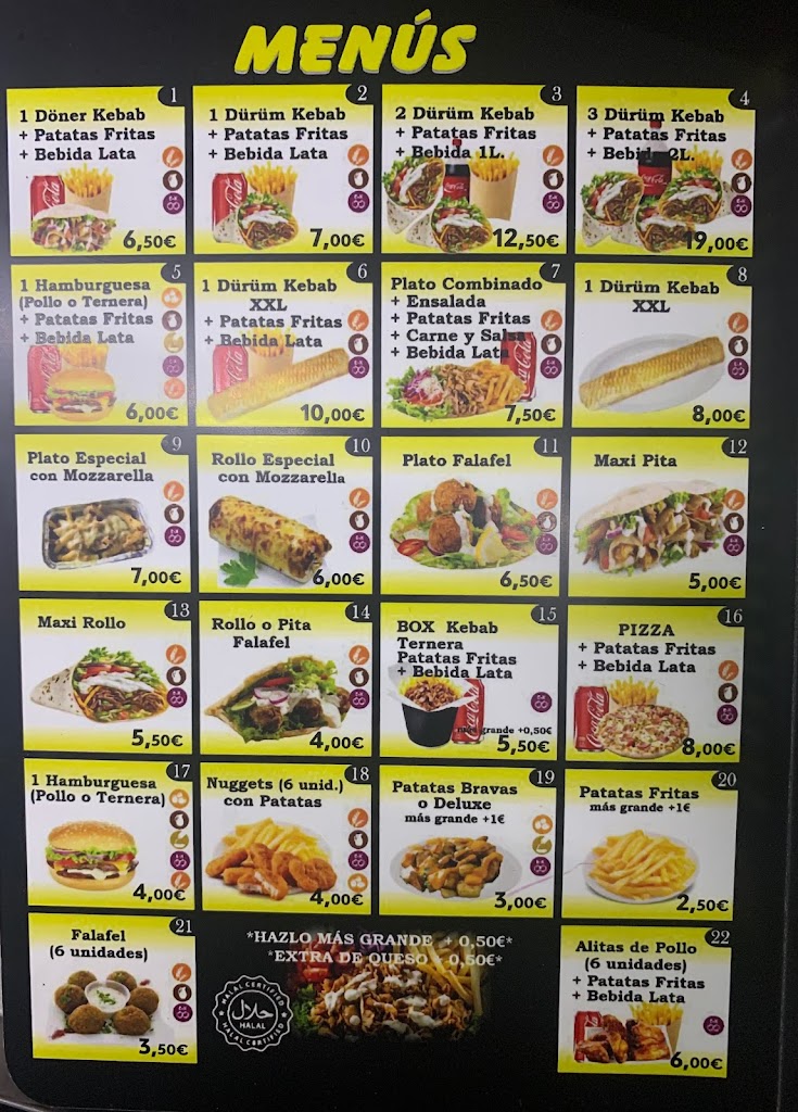 GUSTO KEBAB & PIZZA — Carta