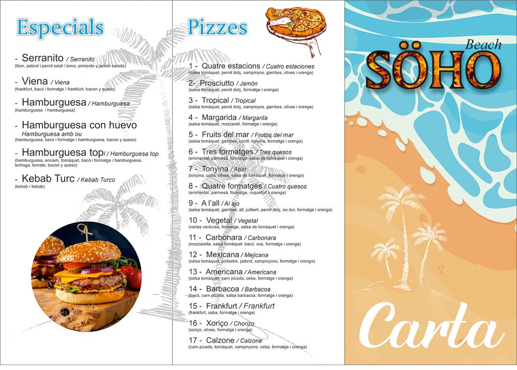 SOHO BEACH — Carta