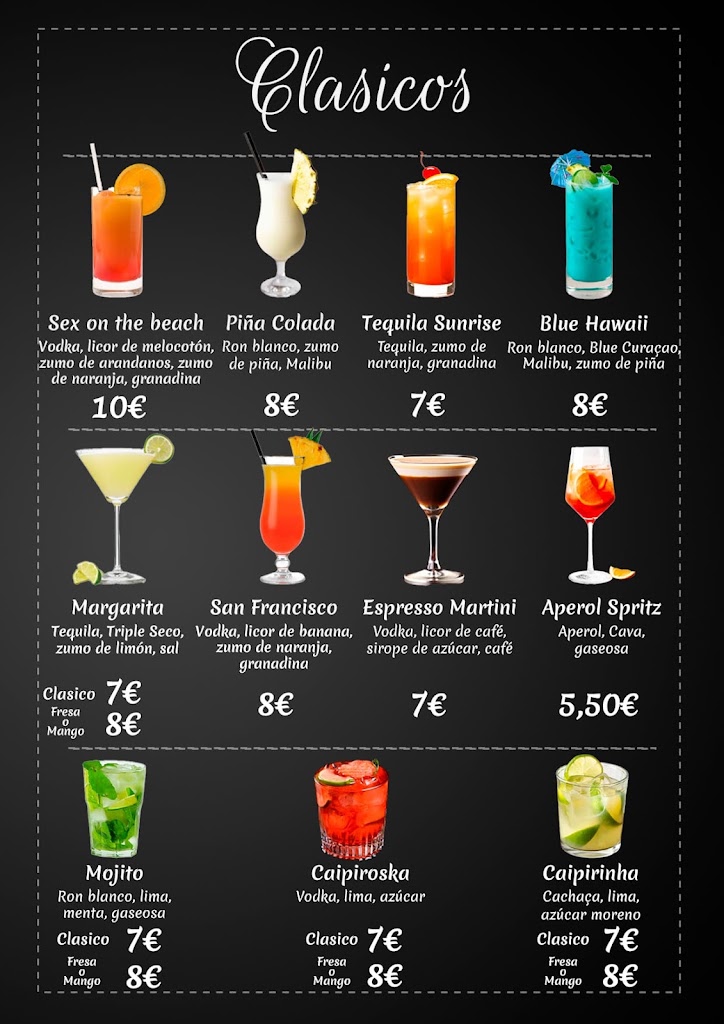 Garden Calafell — Carta