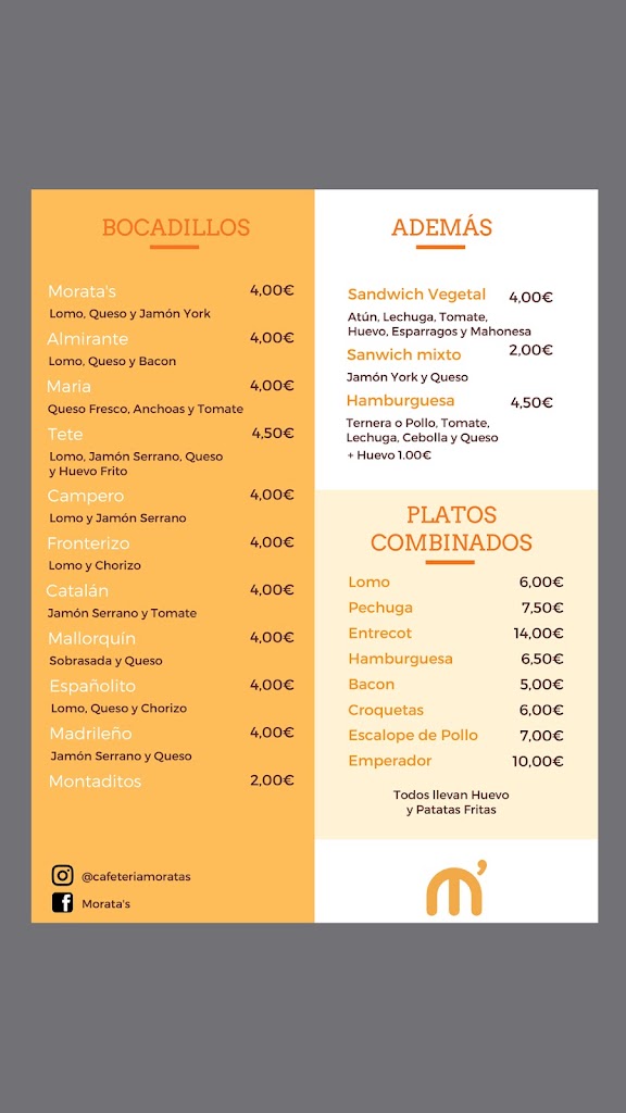 Restaurante Morata's — Del propietario