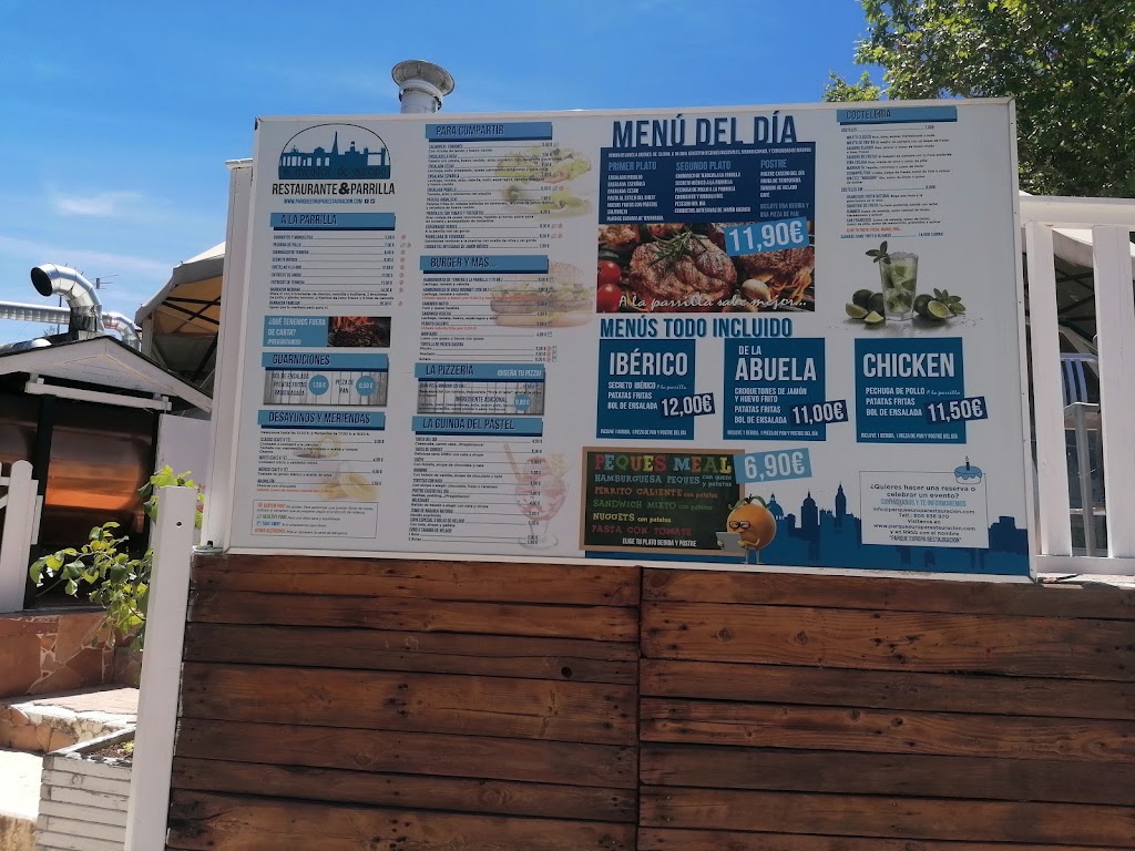 Restaurante El Mirador de Europa — Carta