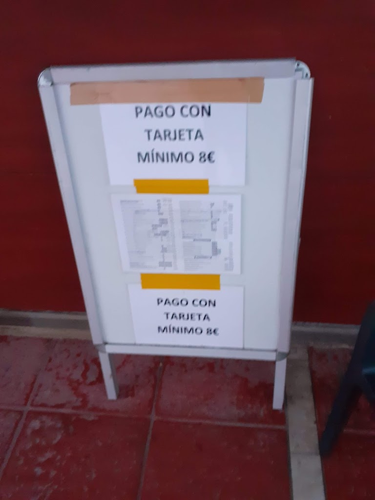 Quiosco El Gallego Beach — Carta