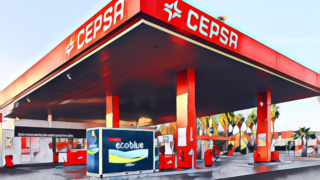 Estacion de servicio Cepsa — Surtidor de combustible