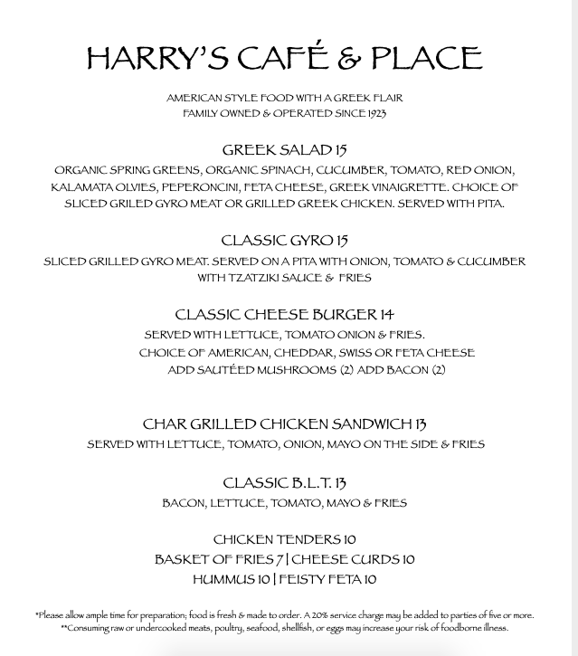  Harry's Cafe & Place