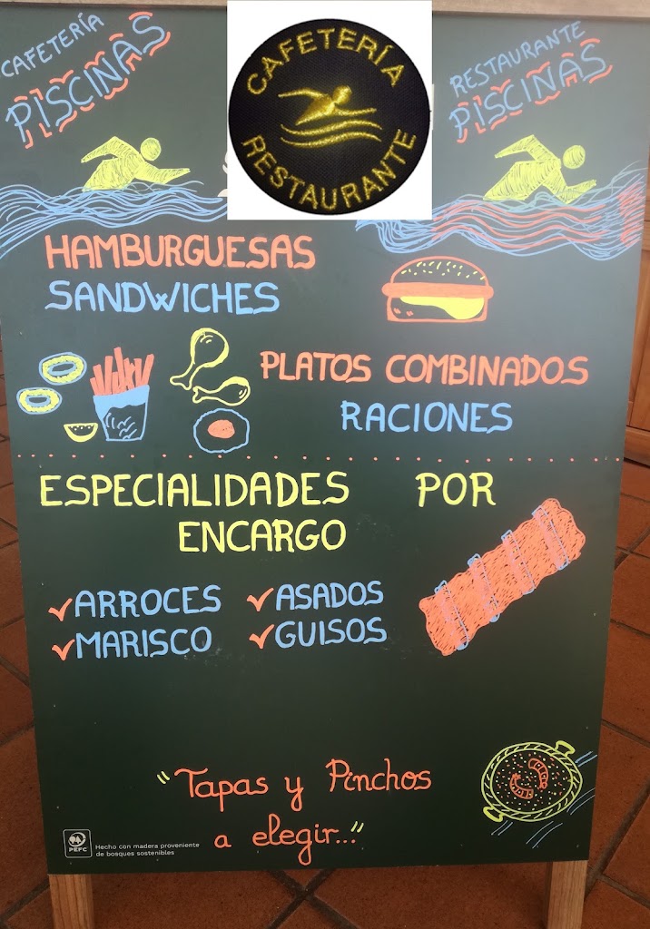 Cafeteria Restaurante Piscinas Trobajo del Camino — Carta