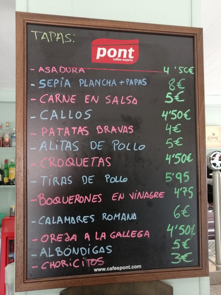 Bar Rascacielos — Carta