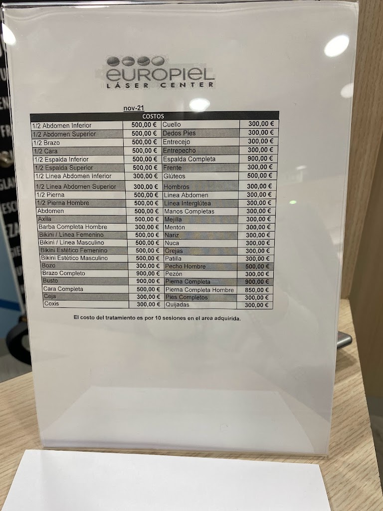 > Europiel, Depilacion Laser, Rincon la Victoria - Local 32-PB