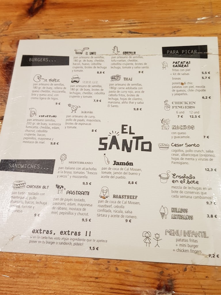 El Santo — Carta