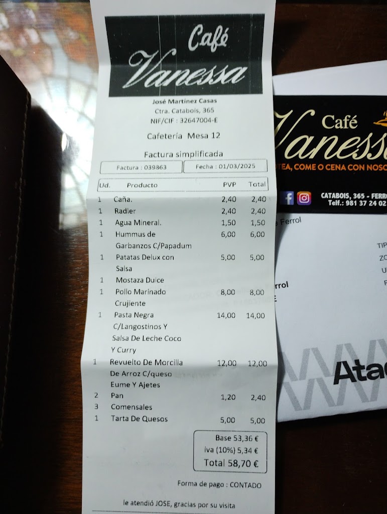Cafe Vanessa — Mas recientes