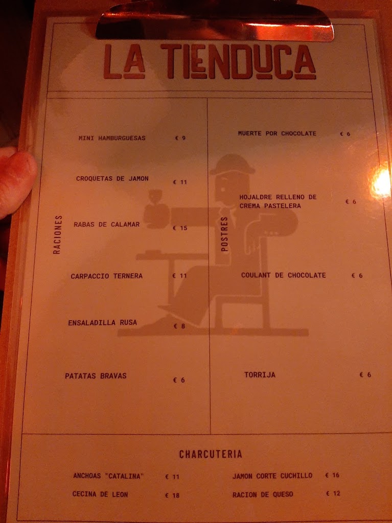 La Tienduca Restaurante-Bar — Carta