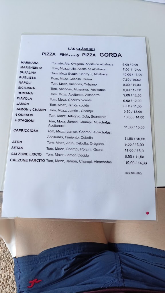 Zaza Bar Cafe — Carta