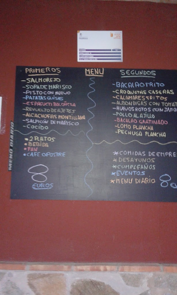 Bar - Restaurante La Ronda — Carta