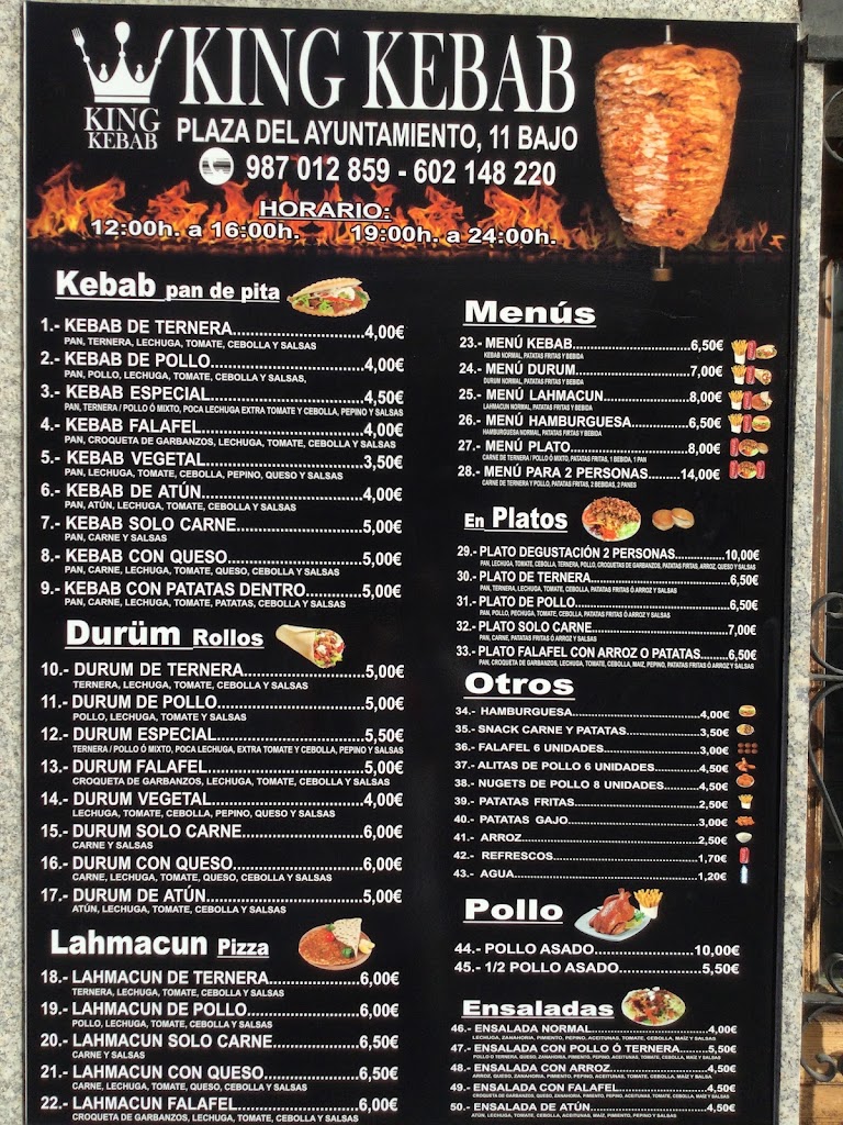 King Kebab — Carta