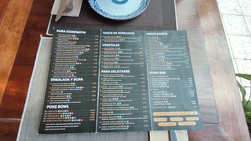 Golden Chopsticks — Carta