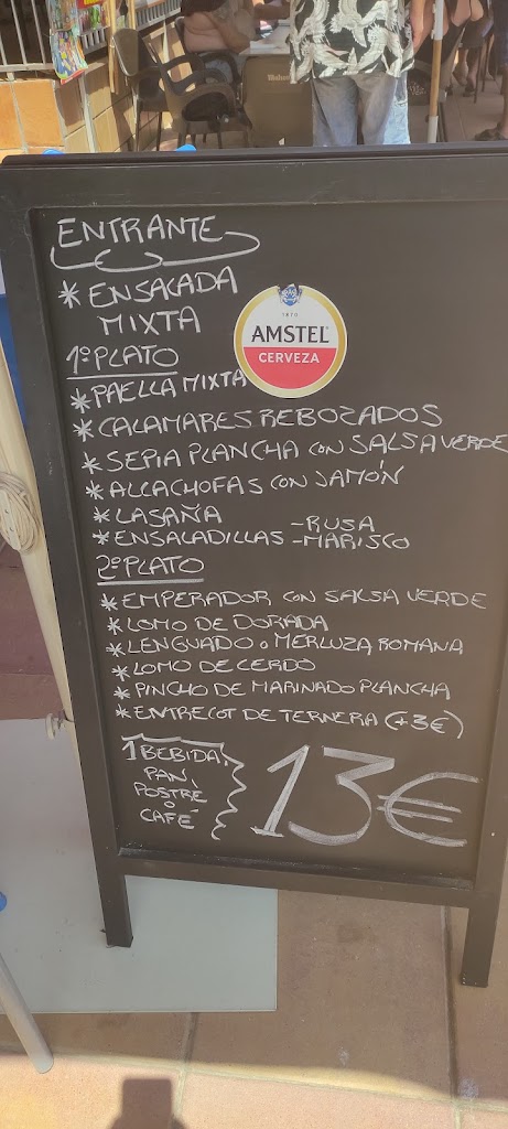 Desde 1977 Bar Restaurante El Paraiso — Carta