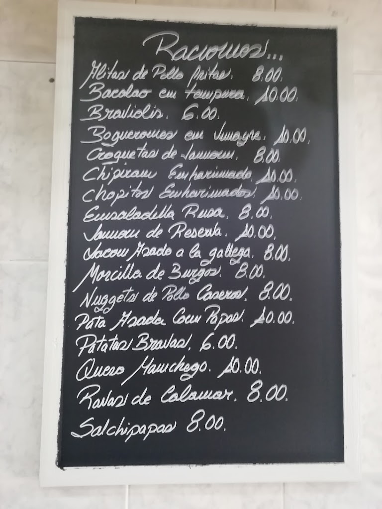 Cafeteria Er Tito Juli — Carta