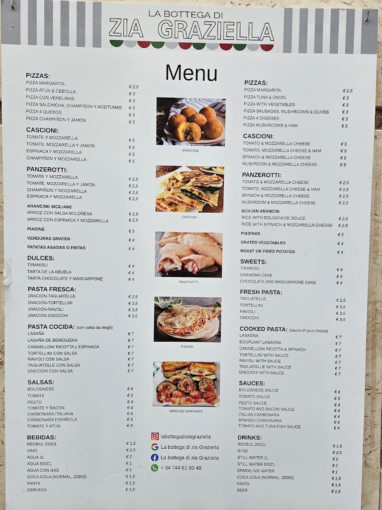 La Bottega di Zia Grazziella — Carta
