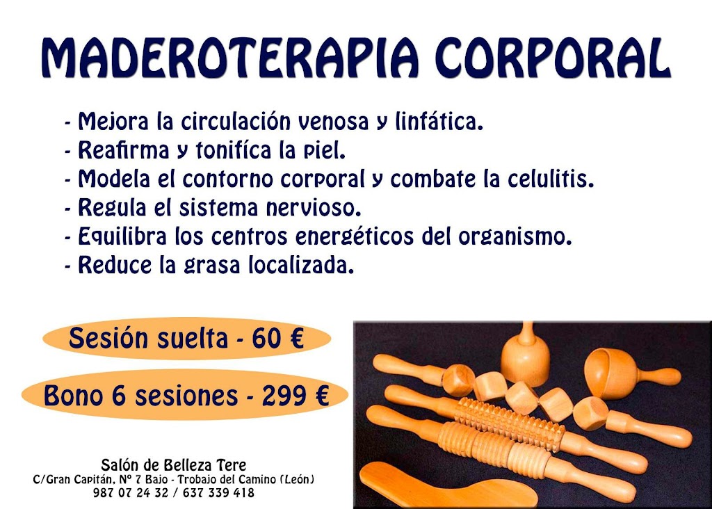 Salon de belleza Tere — Carta
