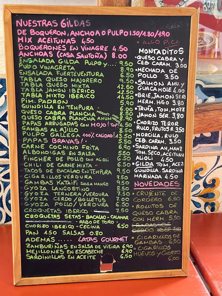 Gilda - Casa de Pinchos y Tapas — Carta
