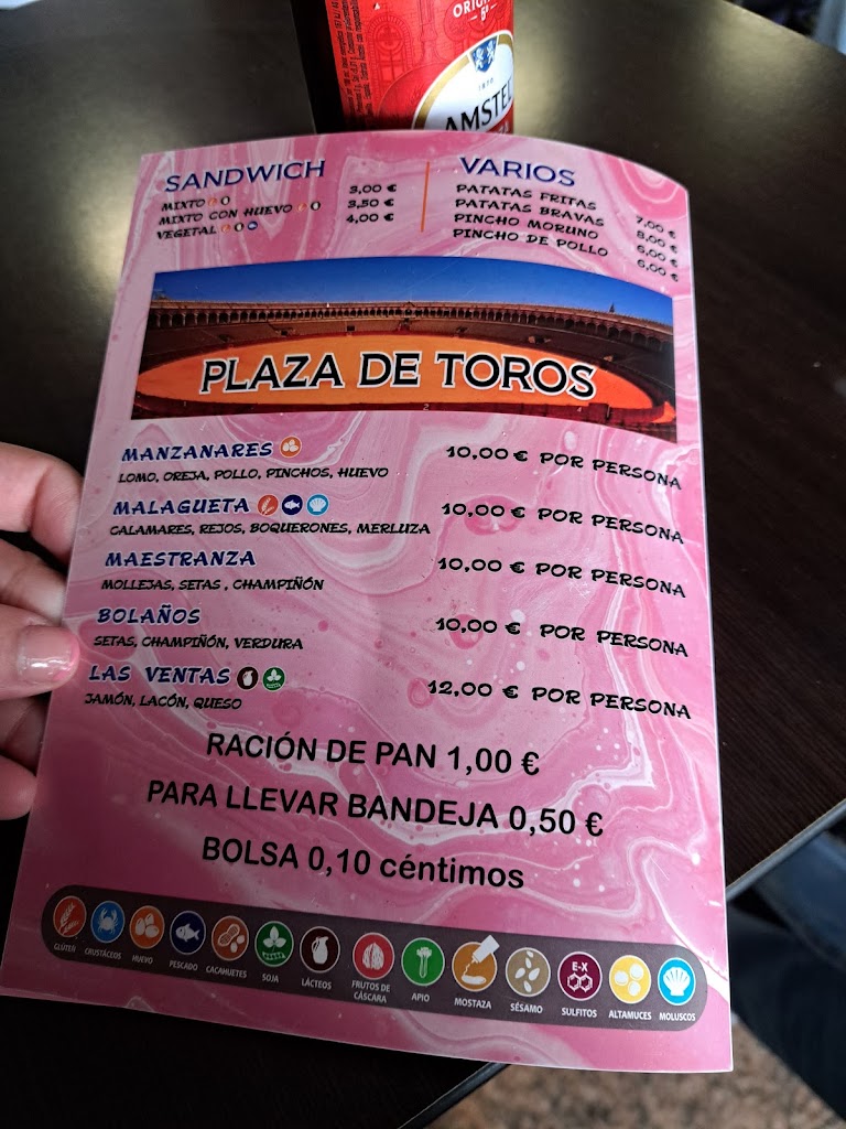 BAR SAPI. — Carta