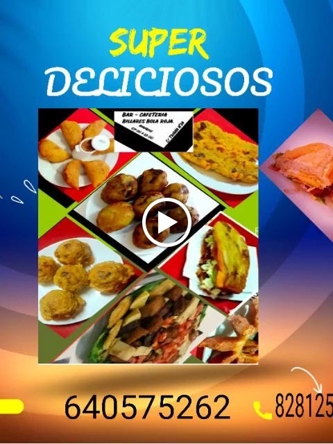 Cafeteria Billares Bolaroja — Carta