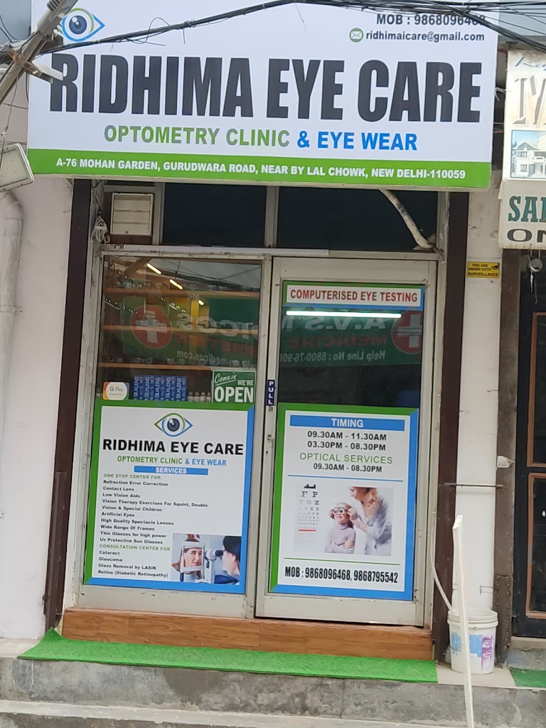 Ridhima Eye Care Optometry Clinic And Eyewear
