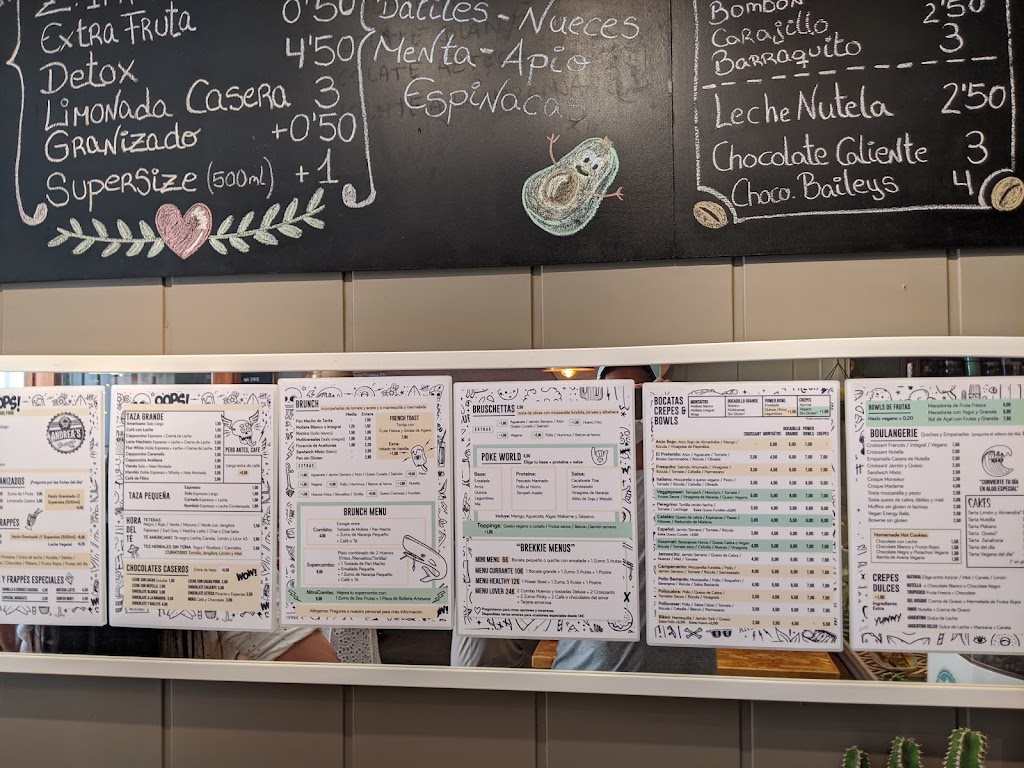 Restaurante Andrea's Brunch — Carta