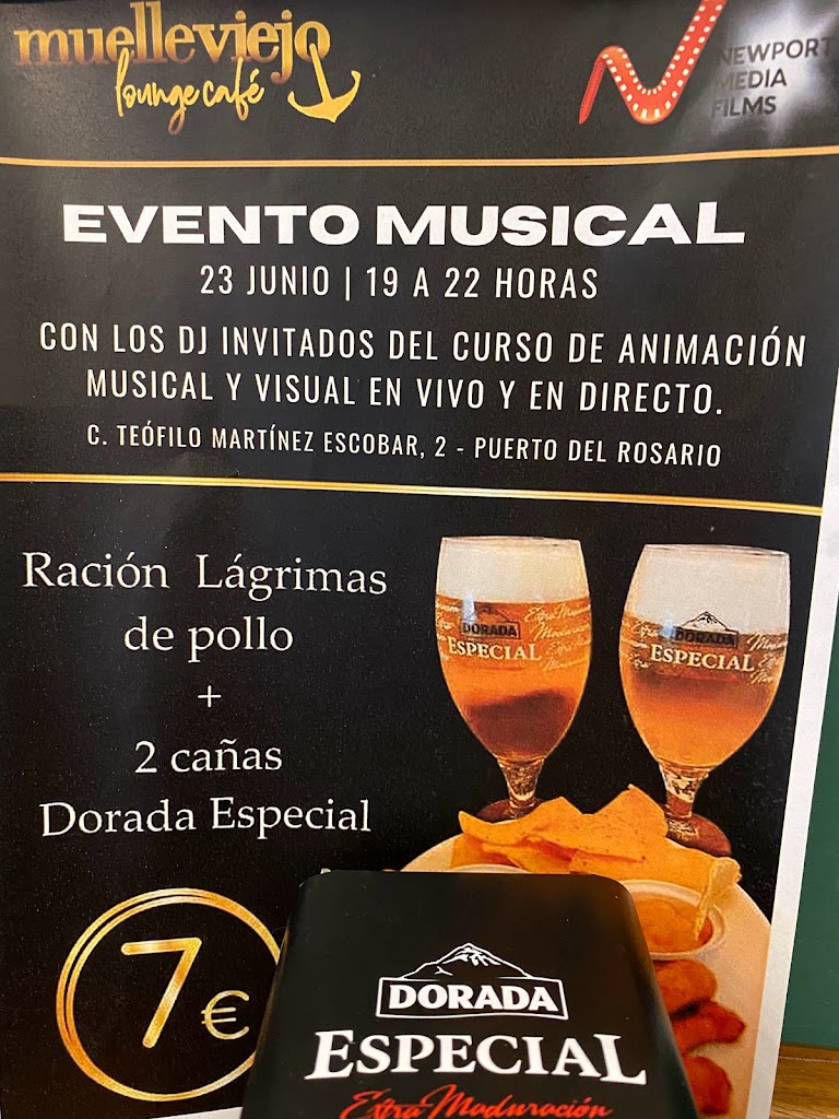 Muelle Viejo Lounge Cafe — Carta