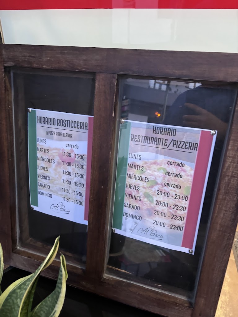 Pizzeria ROSTICCERIA ITALIANA (Al Bacio) — Carta