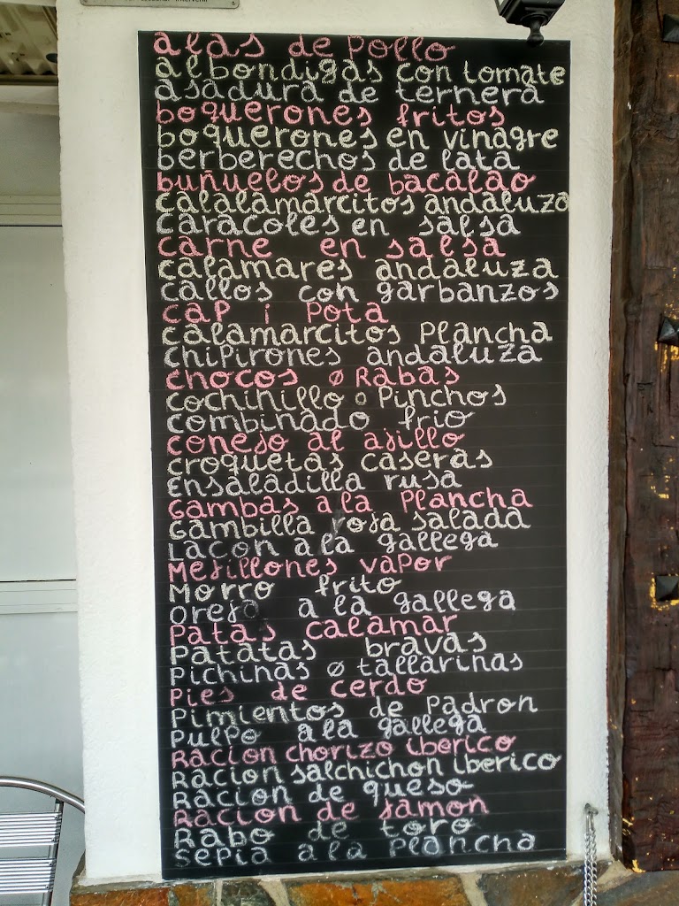 Bar La Paradeta — Carta