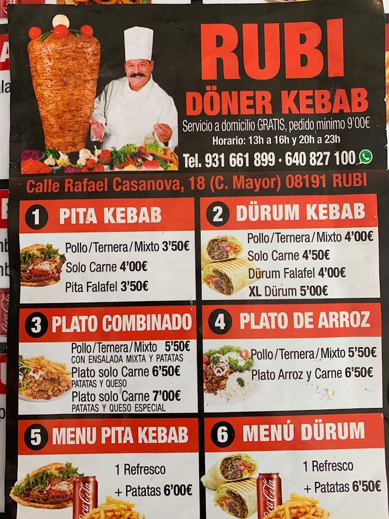 Rubi Doner Kebab — Carta
