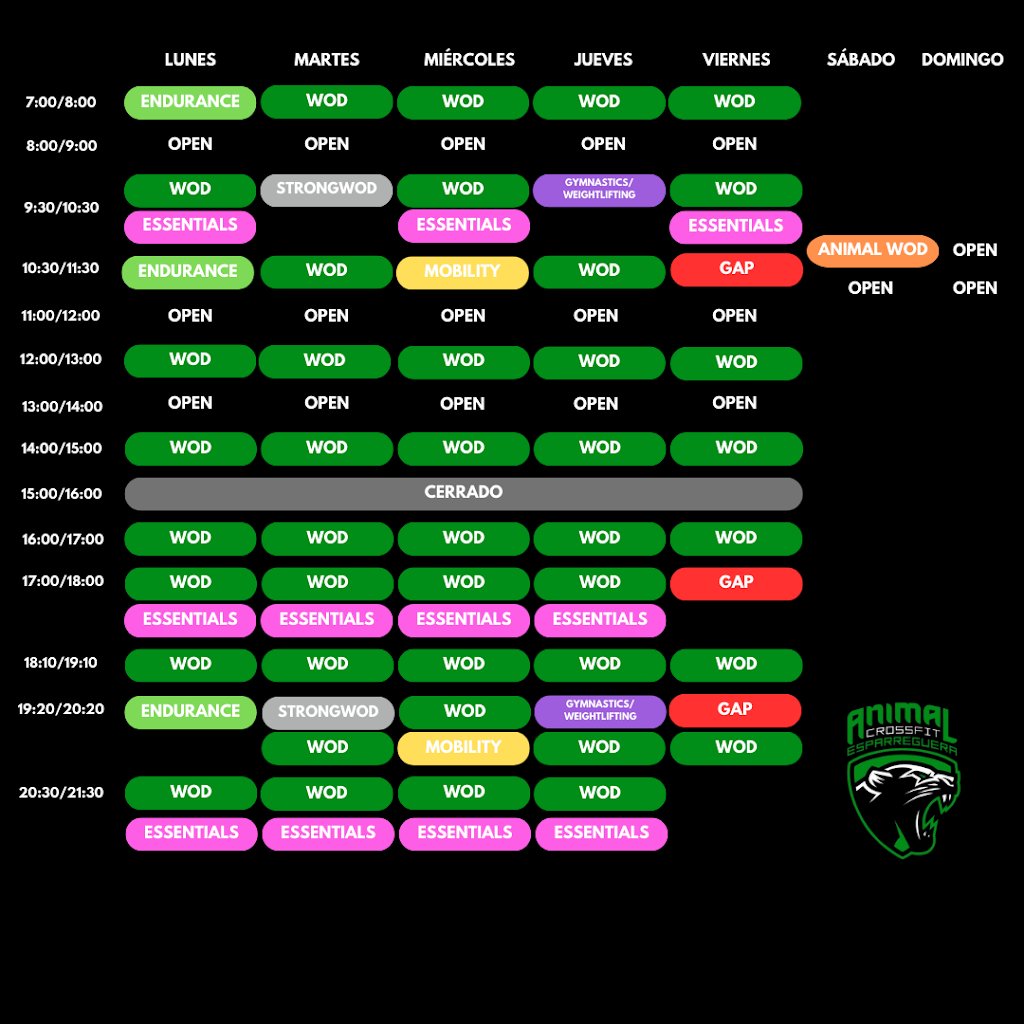 Animal CrossFit Esparreguera - Expertos en ensenar CrossFit desde 0