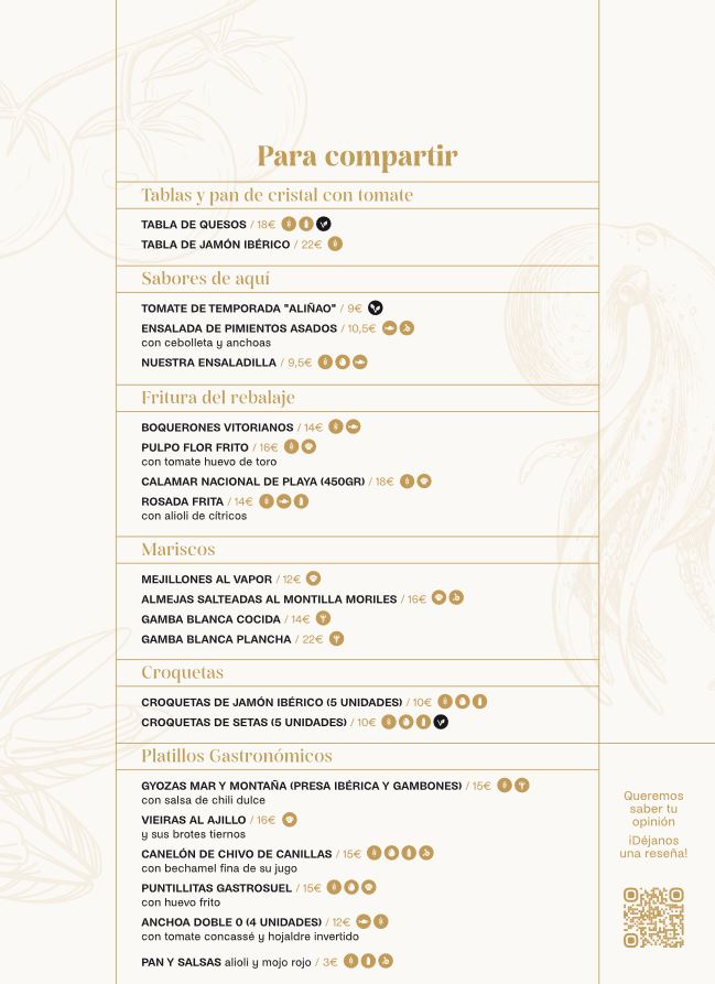 Gastro Suel - Restaurante en Fuengirola — Carta