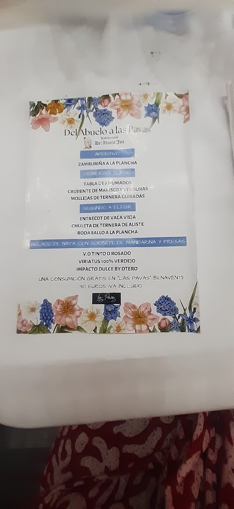 Meson del Abuelo — Carta