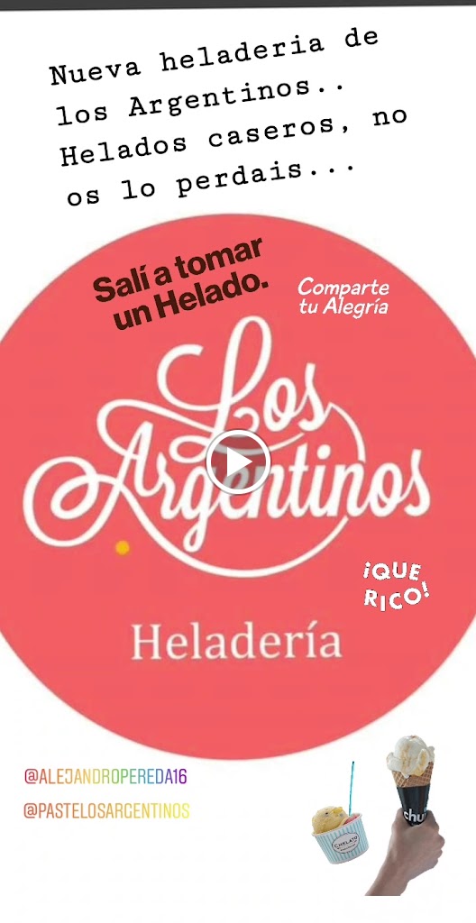 Pasteleria Los Argentinos — Carta